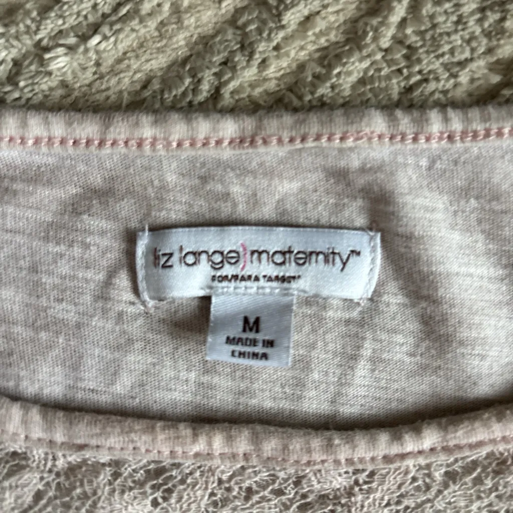 Liz Lange  Soft Pink Maternity Top - Image 3