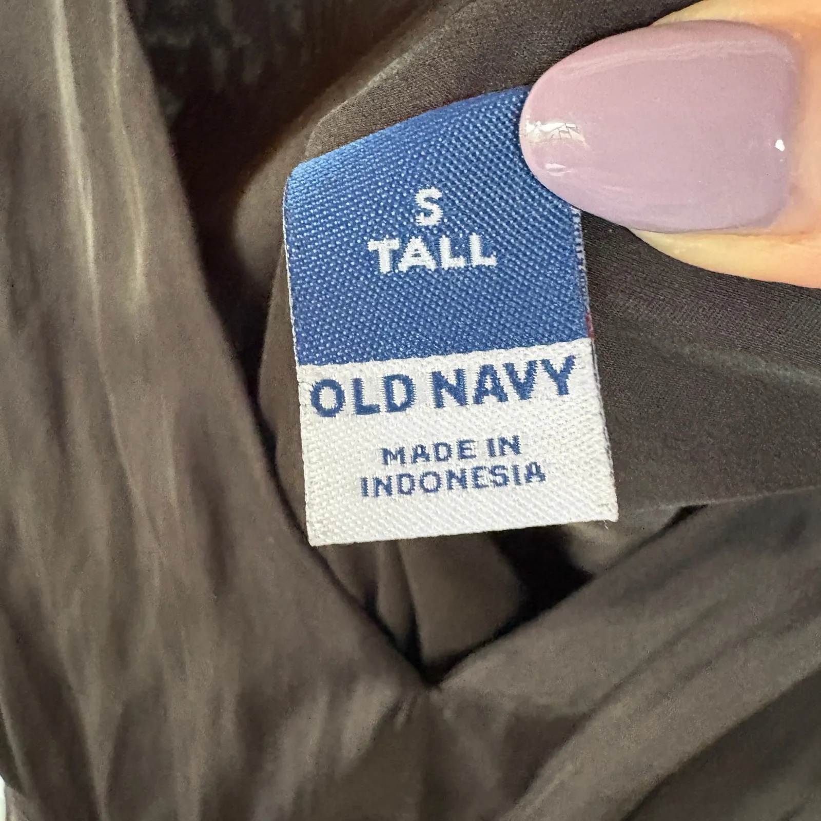 Old Navy Silky Black Plunge Neck Maxi Dress Elegant Wedding Guest Small Tall - Image 9