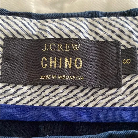 J.Crew Navy Chino Shorts 4” inseam size 8 - Image 2