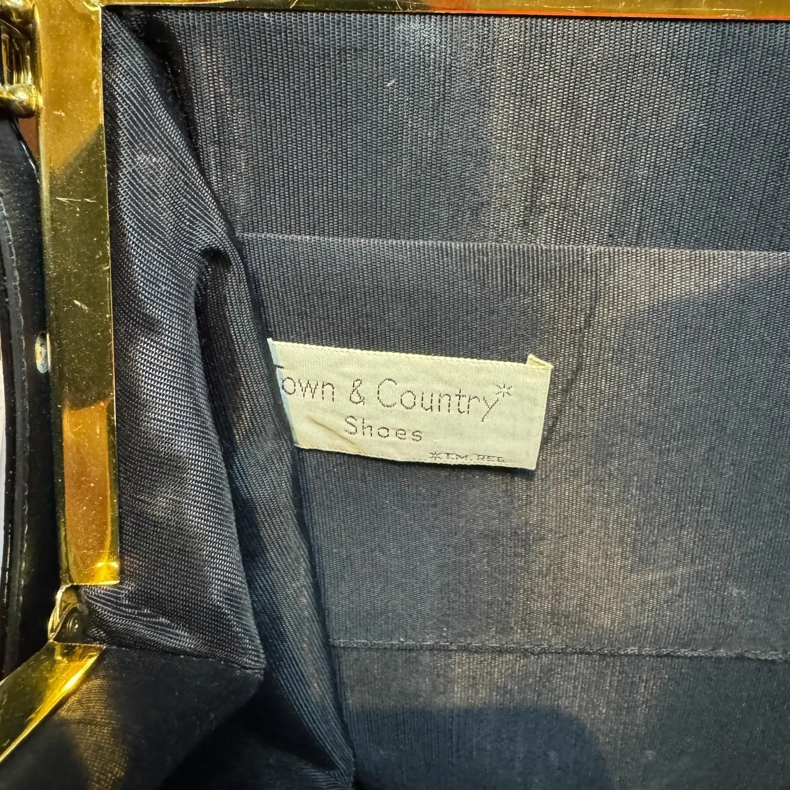 Vintage Town & Country Purse Womens Faux Snakeskin Structured Top Handle 60s Han - Image 7