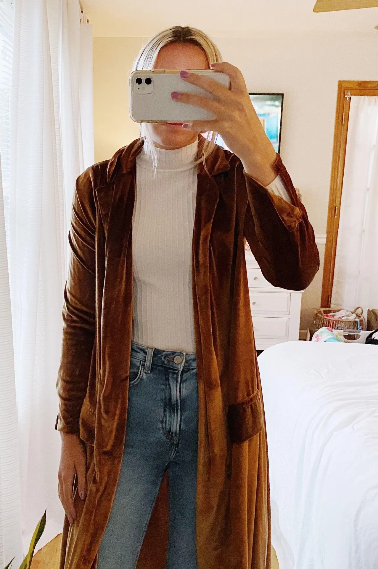 Nasty Gal Velvet Duster - Image 2