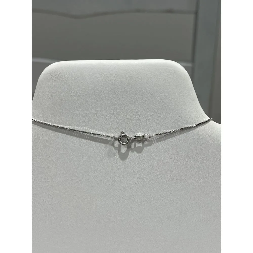 Silver 925 J initial‎ charm Necklace - Image 4