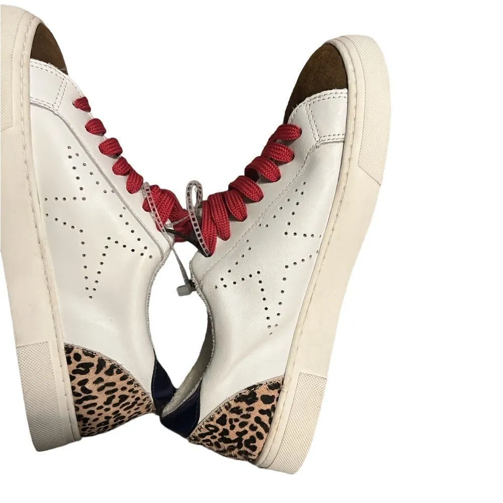 Steve Madden Rezume leather calf hair cheetah print sneakers - Image 7