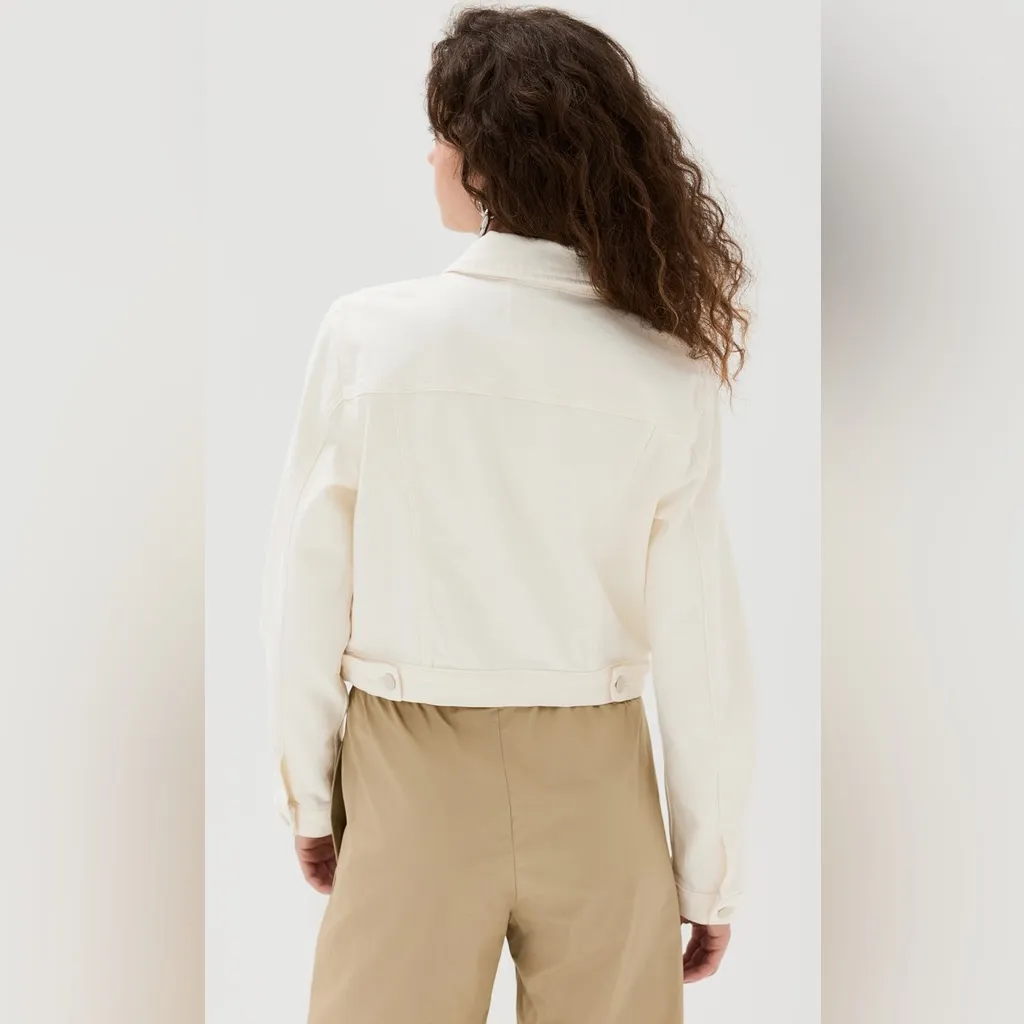 Good American Women's Committed To Fit Jacket in Cloud White Size Medium NWT - Image 2