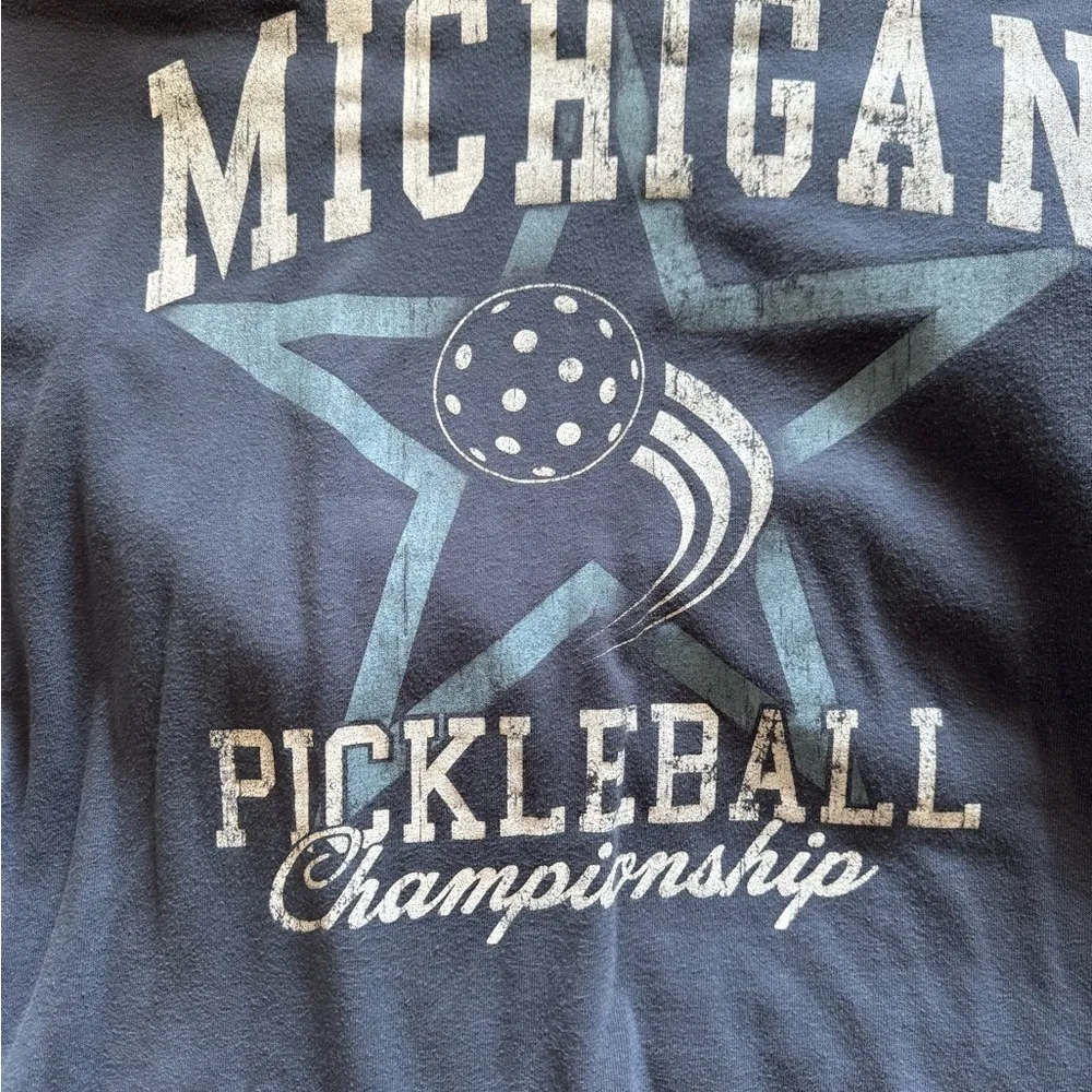 Queens Angels Michigan Pickleball Championship Blue Sweatshirt 2X - Image 4