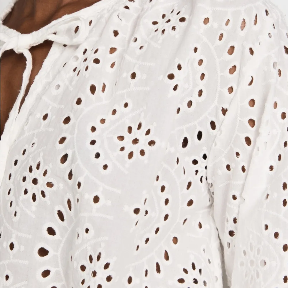 Natalie Martin White Eyelet Shorts Set - Image 7