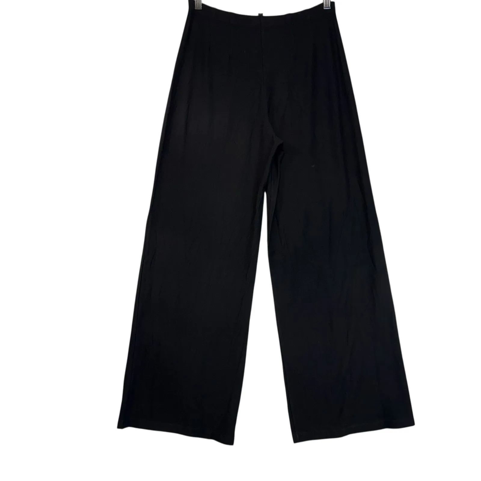 EILEEN FISHER Black Wide Leg Pants Relaxed Fit Old Money Quiet Luxury Size S - Image 5
