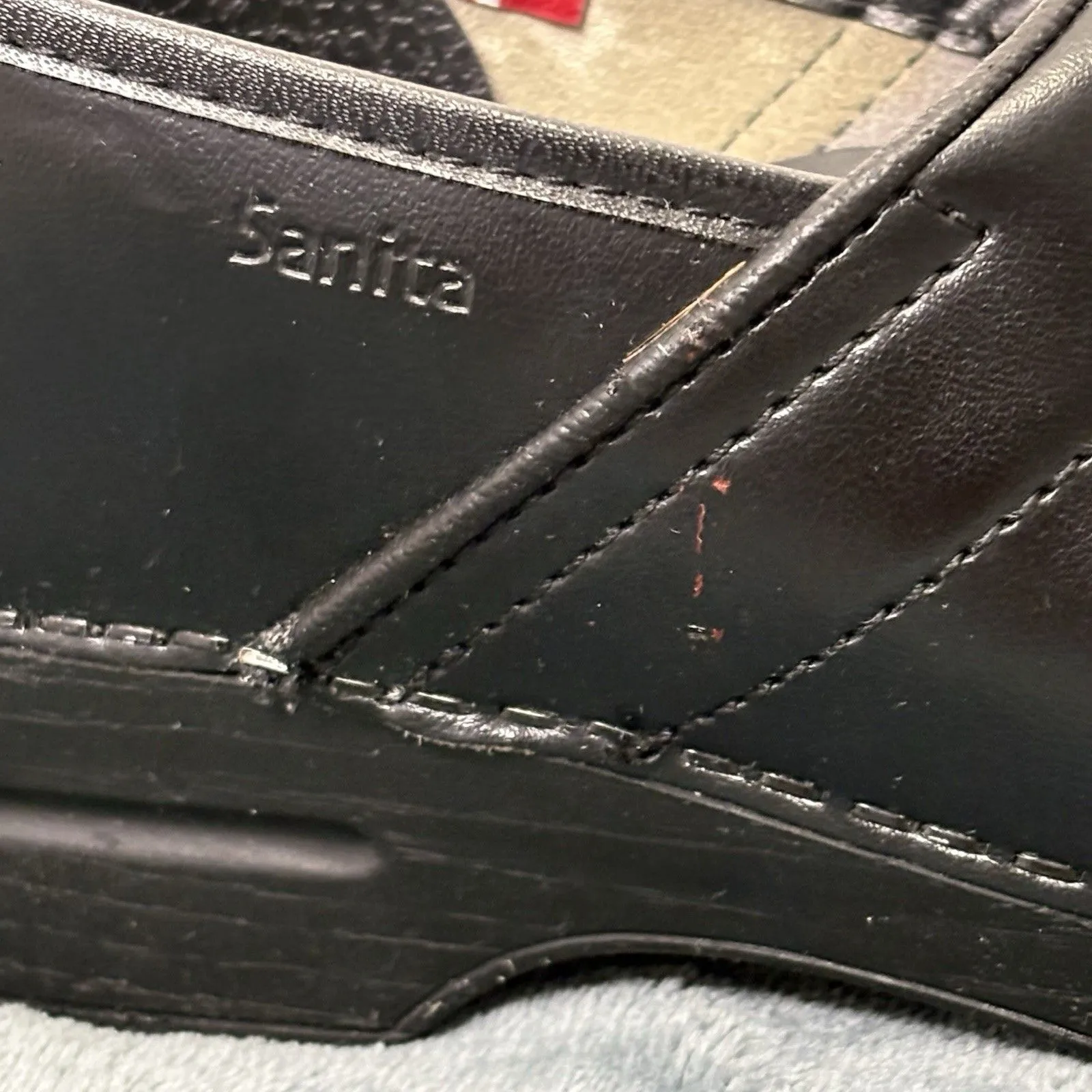 Sanita Pro Aubrey Professional Clogs Womens 40 9.5 Black Leather Non - Image 4