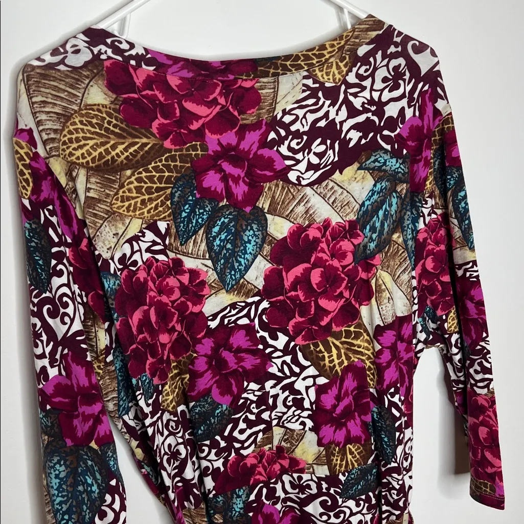 Soft Surroundings Floral Wrap Dress - Image 9