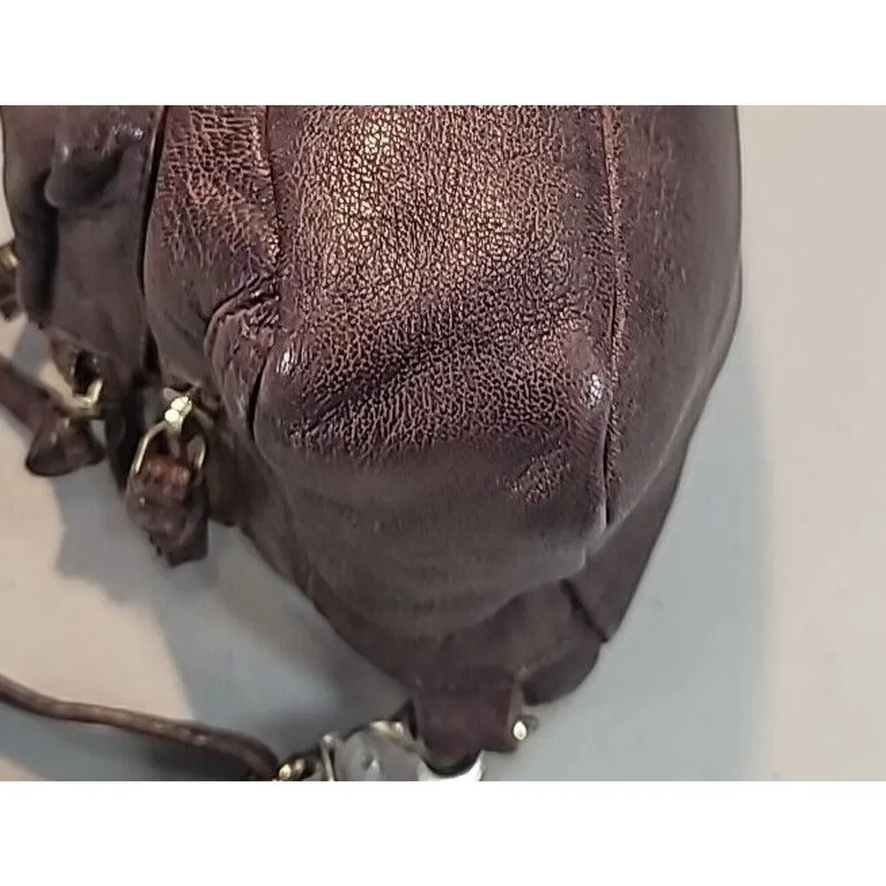 Vintage Koret Brown Leather Crossbody Purse Handbag - Image 5