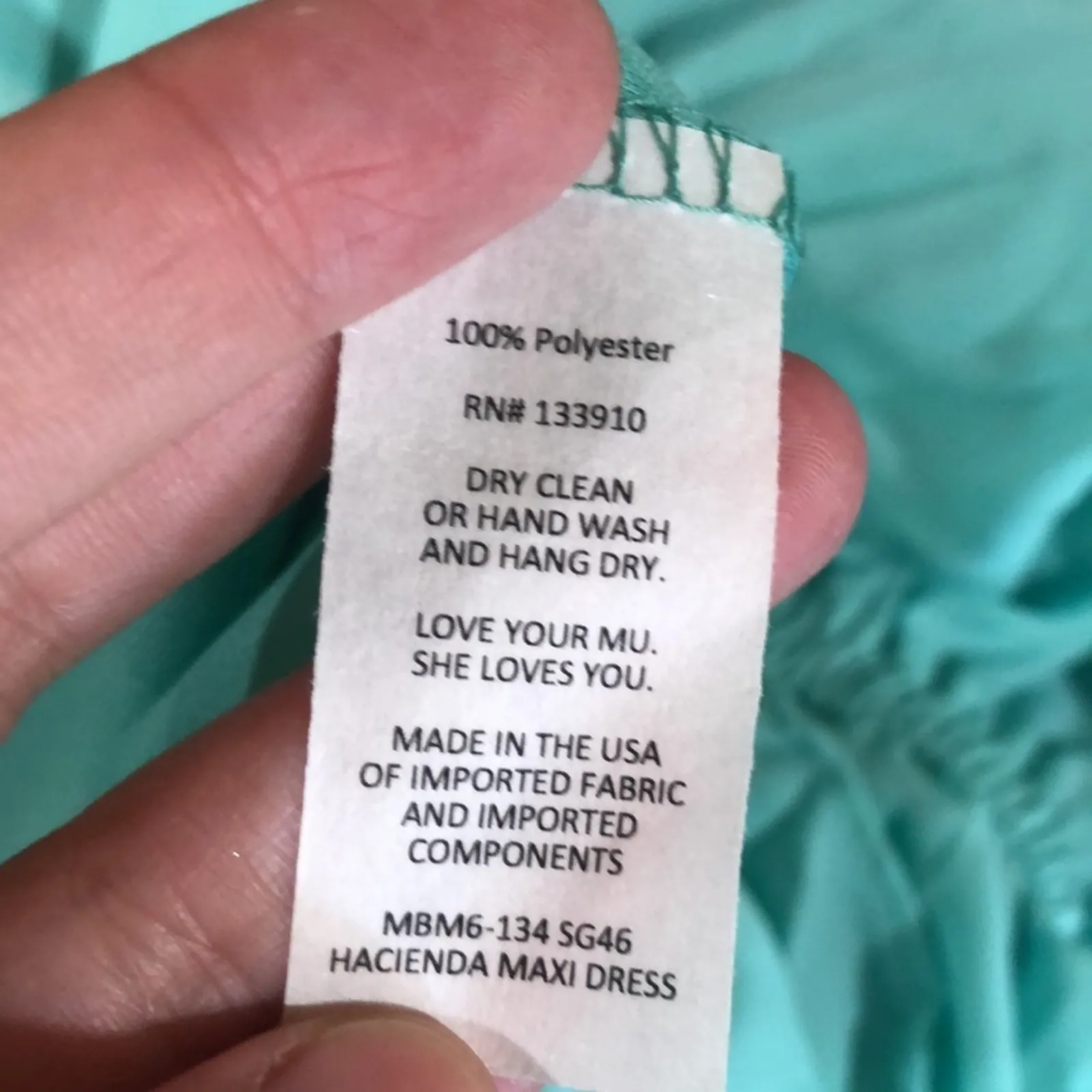 NWT Show Me Your Mumu Hacienda seaglass maxi dress SMALL - Image 4