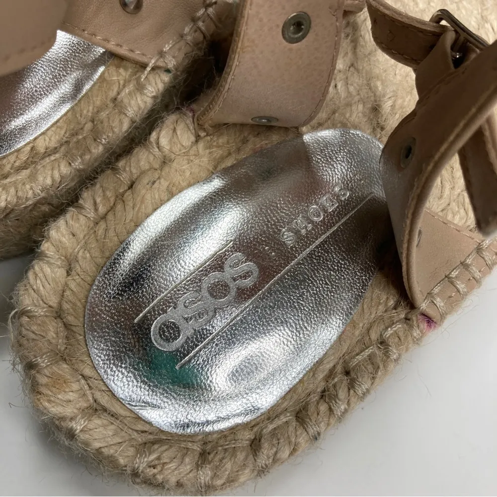 ASOS | Tan Studded Espadrille Strappy Sandals 8 - Image 5