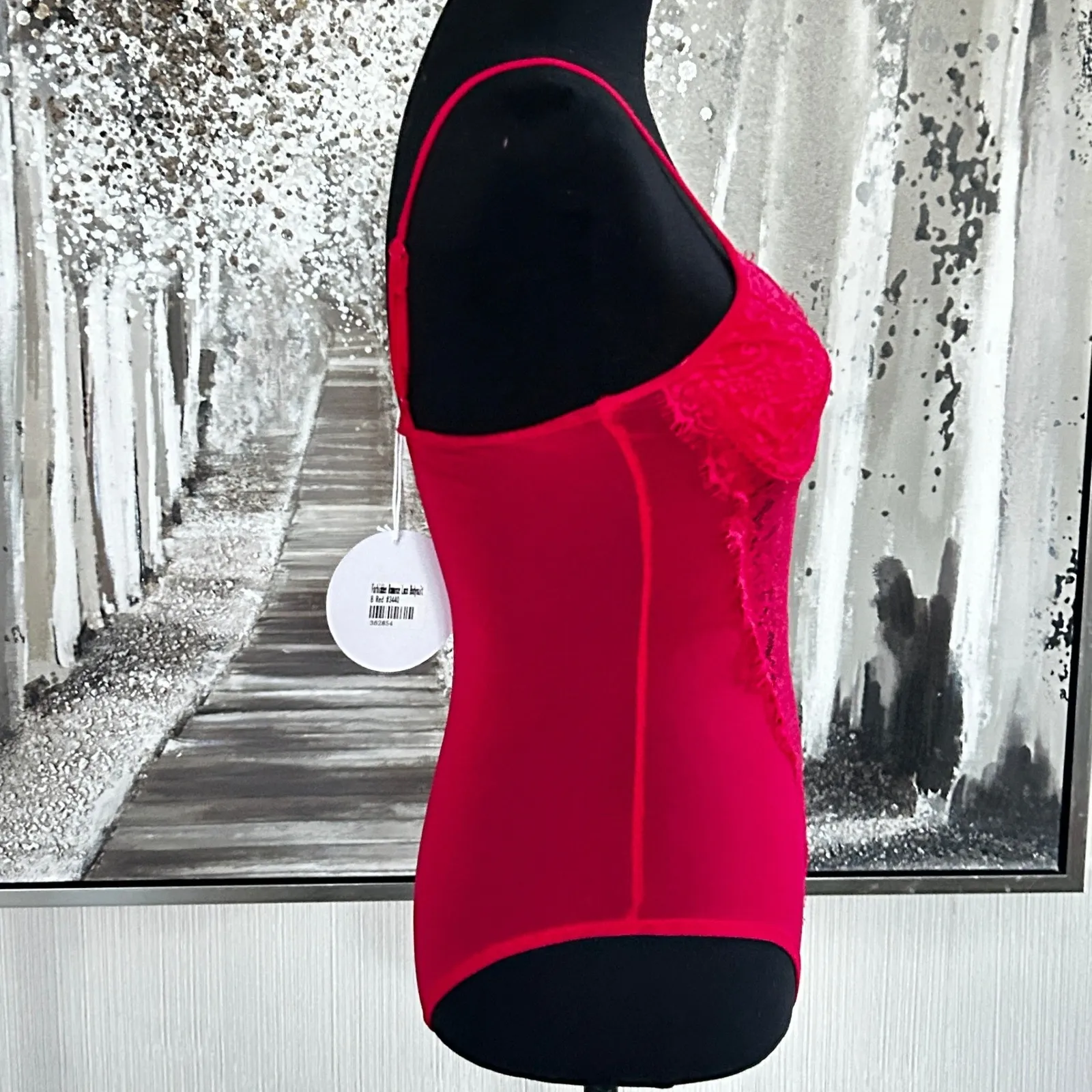 Princess Polly Womens Red Forbidden Romance Lace Bodysuit NWT - Size 8 - Image 4