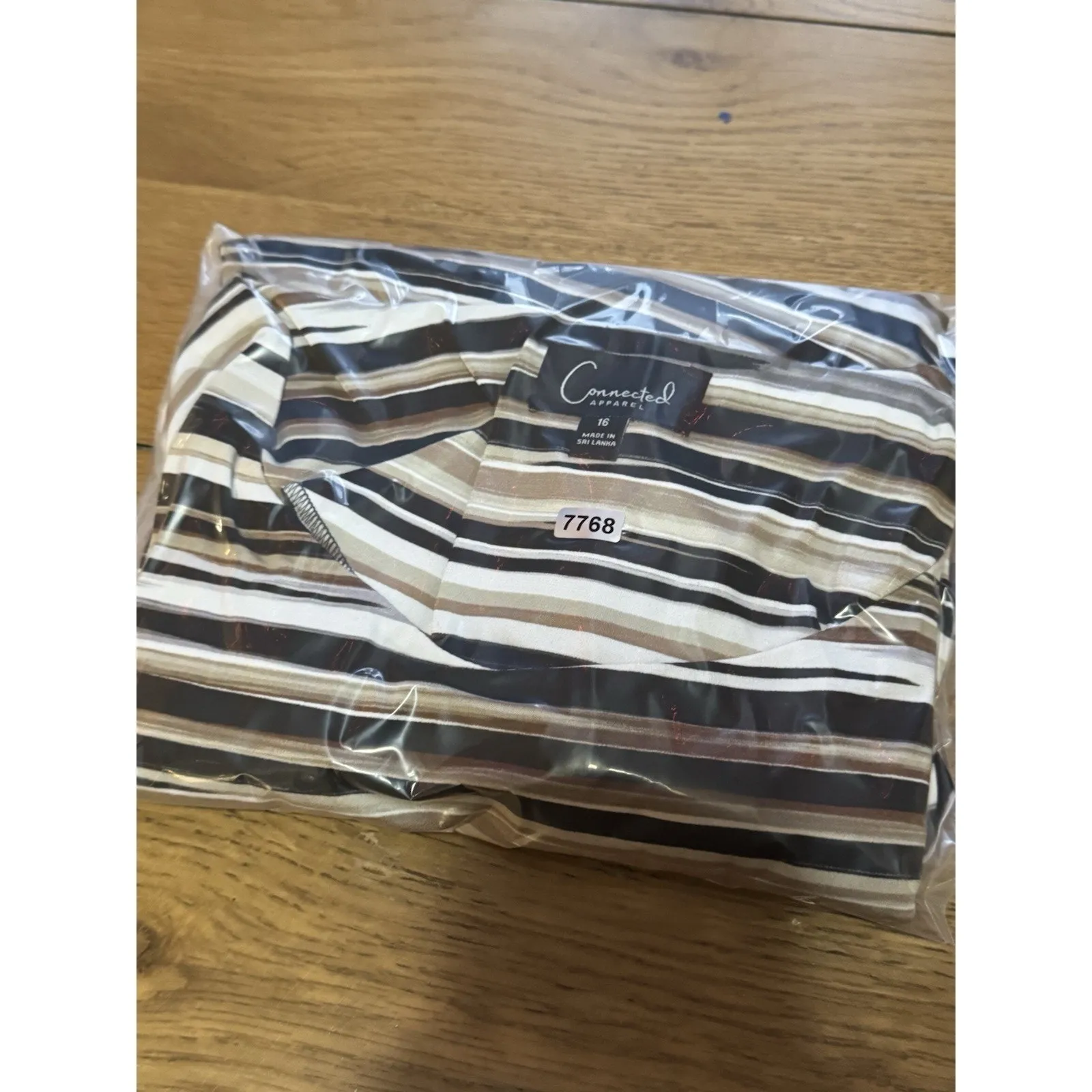 Connected Apparel Women Size 16 Pleated Dress Stretch Colorful Casual Office - Image 10