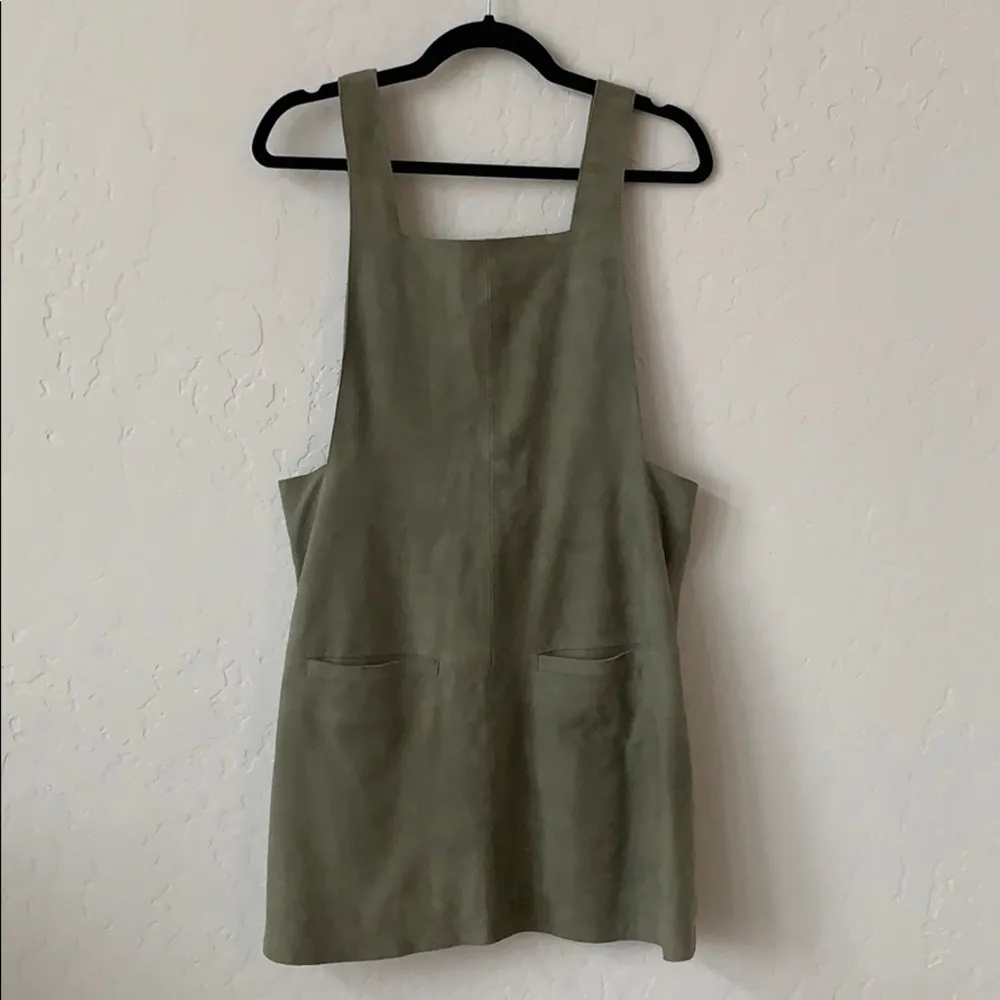 Free People Square Neck Suede Dress - Image 9