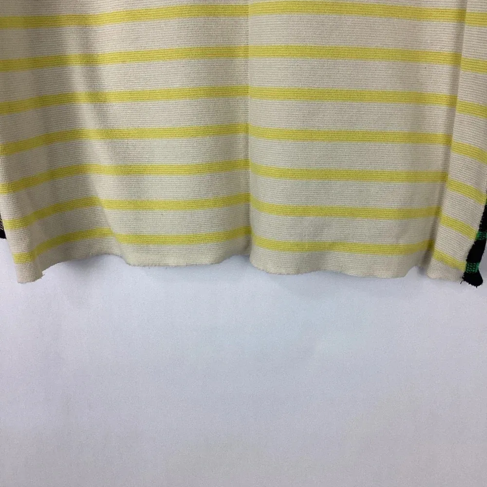 J. Crew Waffle T-Shirt Stripe Combo Large - Image 5