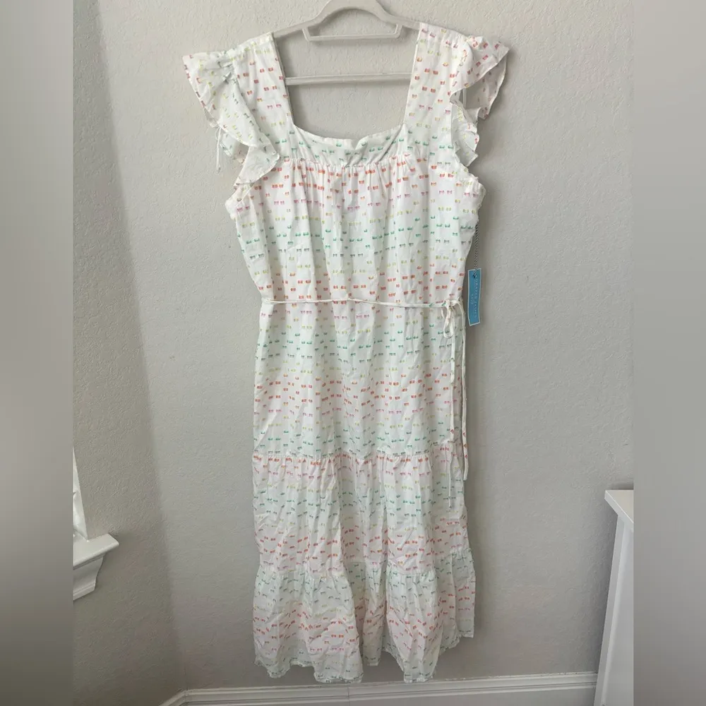 DRAPER JAMES RSVP 100% Cotton Print Midi Sun Dress Size XXL - Image 4