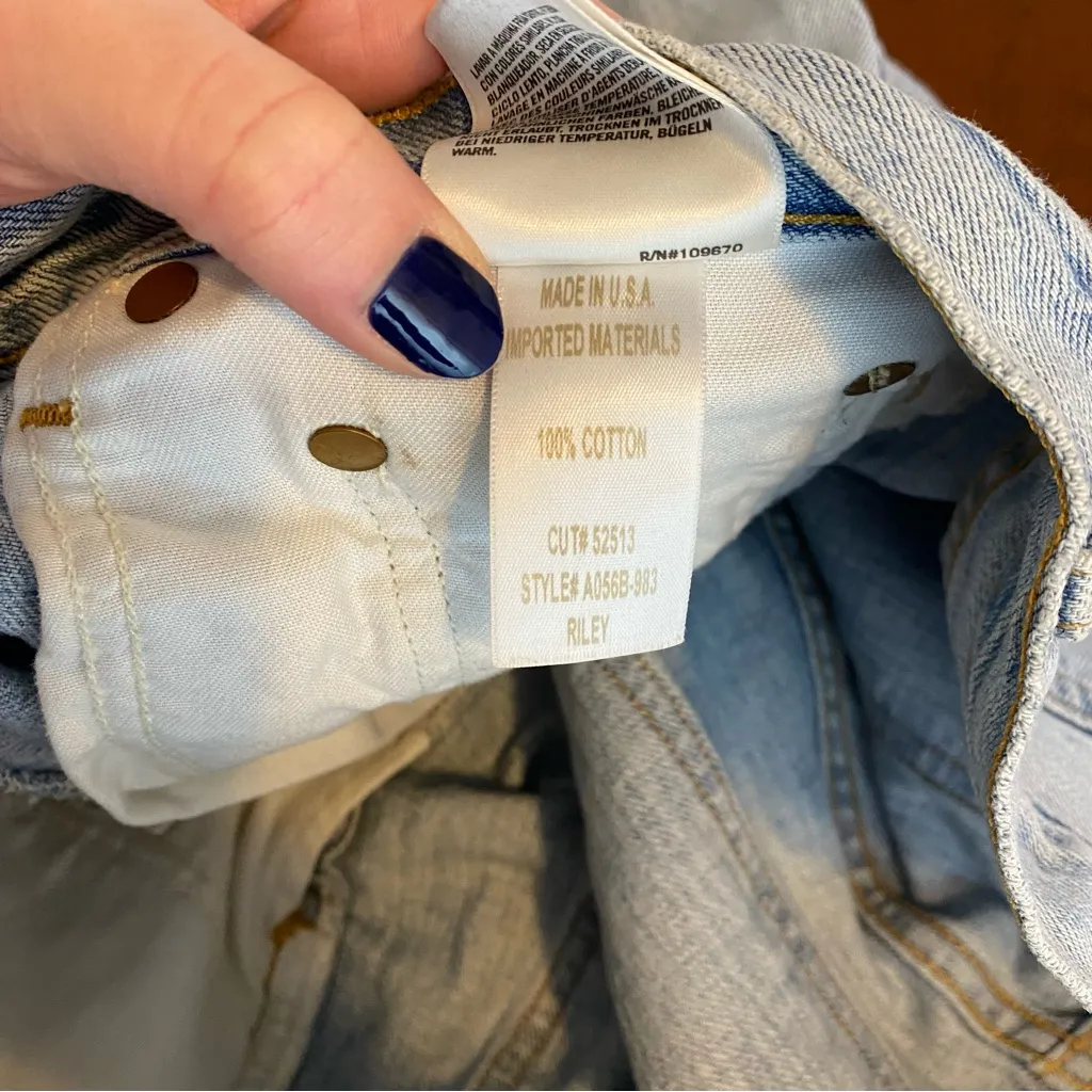 Agolde Riley High Rise Straight‎ Crop in Shatter size 29 - Image 6