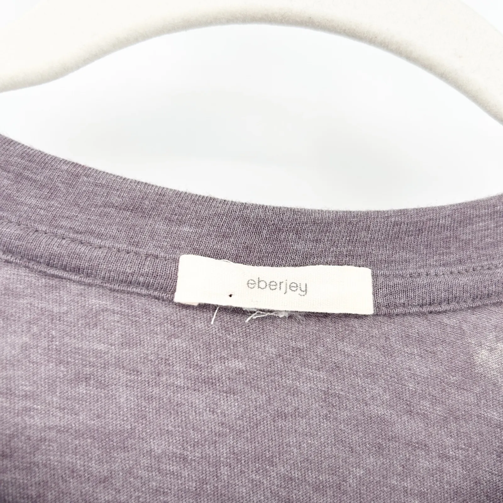 Eberjey Women's Heather Side Tie Sweatshirt Slouchy Lounge Top Casual Athleisure - Image 4