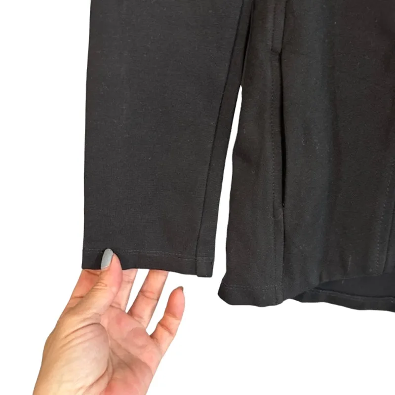 Olivaceous Black Asymmetrical Zipper Basic Jacket With Pockets Women Sz S - Image 5