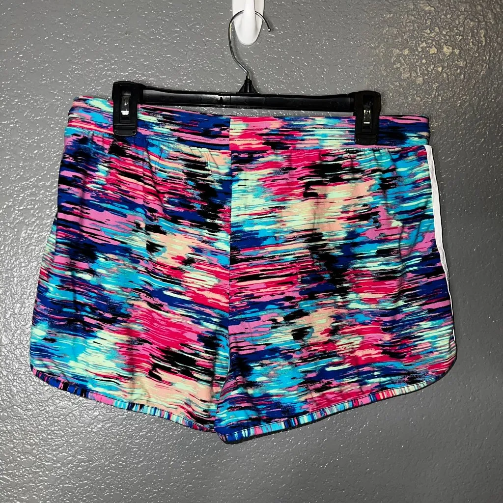 Women’s Multicolor Athletic Shorts XL Running Workout Drawstring Blue - Image 4