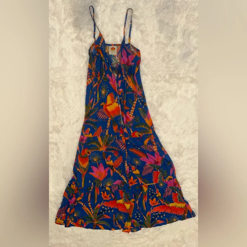 NEW FARM RIO Macaw Party Cover Up Maxi Dress sz M - Image 4