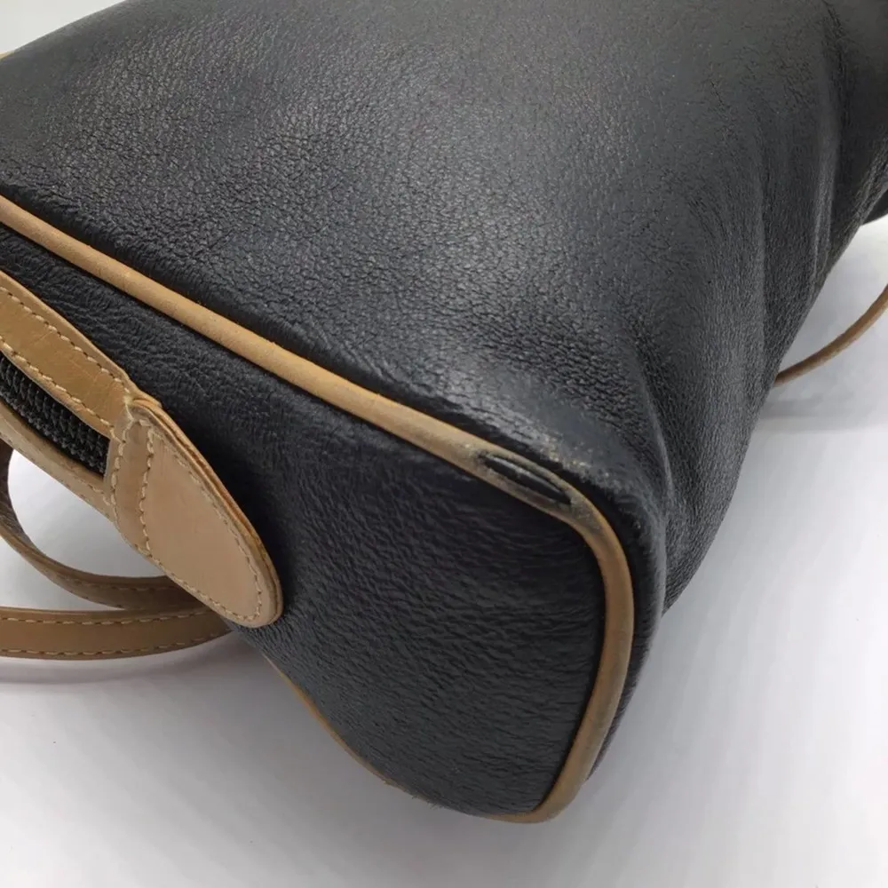 GUCCI Plus vintage black leather crossbody bag - Image 7