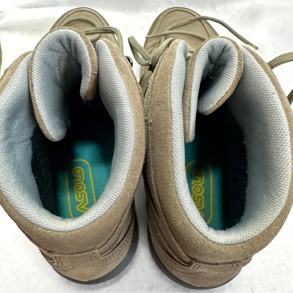 Asolo Landscape GV LTH Hiking Boots Womens 9.5 Beige Suede GoreTex Vibram Tan - Image 12