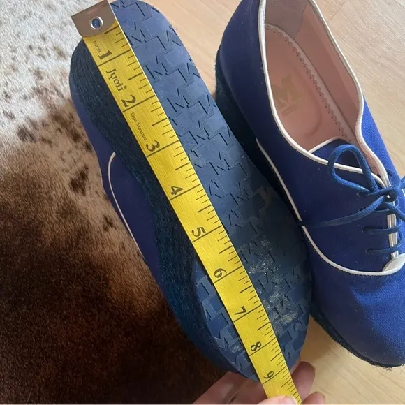 Missoni Blue Lace Up Espadrille Platform Shoes‎ Women’s Size 6 - Image 9