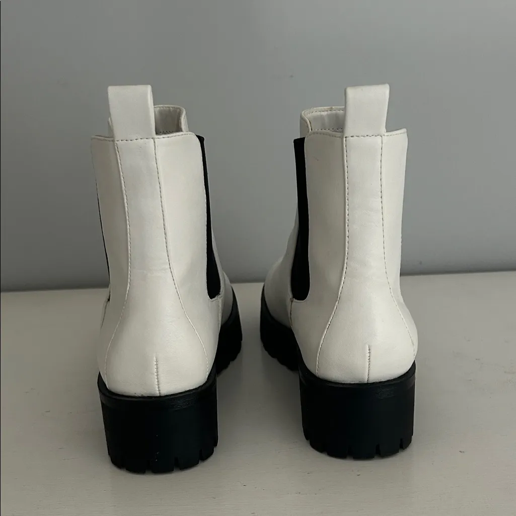 White Ankle Boots - Image 4