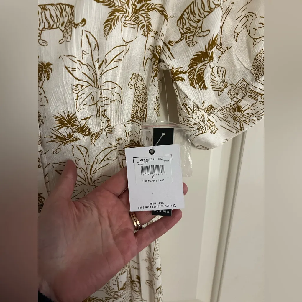 ⭐️HP⭐️ NWT O'Neill Wailea Printed Maxi Shirtdress Dress in Junior’s Size Small - Image 7