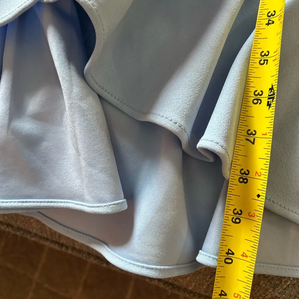 NWOT Calvin Klein Light Blue Dress with Gold Zipper | Size 4 - Image 10