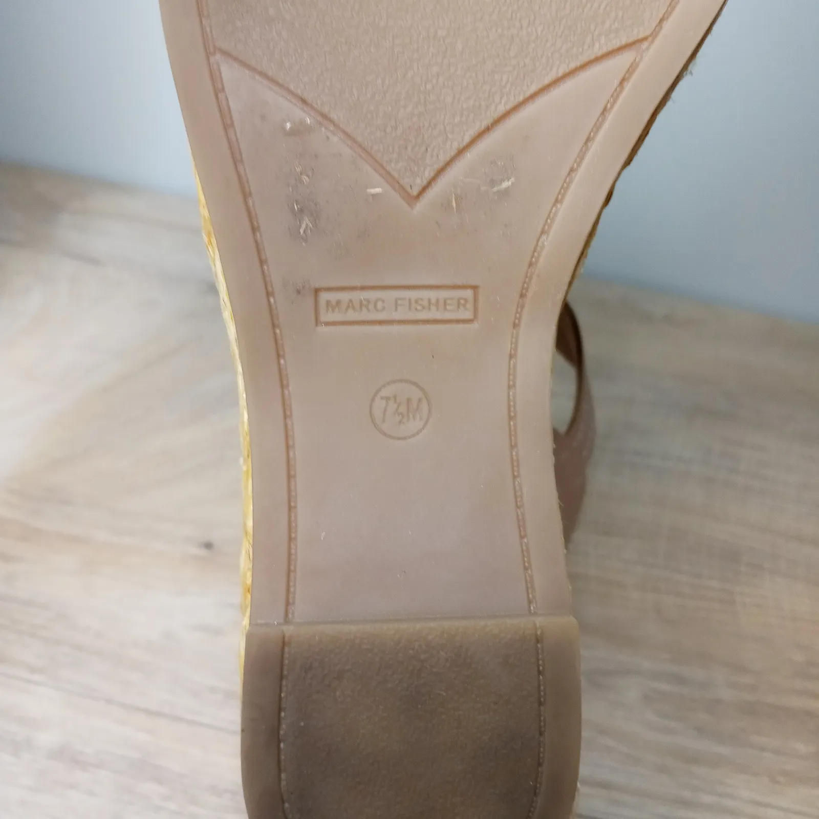 Marc Fisher Sandals Womens Lite Latte Platform Espadrille Burain Wedge Size 7.5M - Image 11