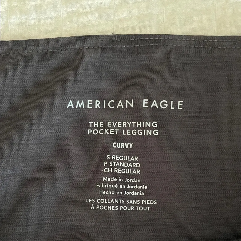 AMERICAN EAGLE AE The Everything Pocket Legging Curvy Spacedye Charcoal Size S - Image 10