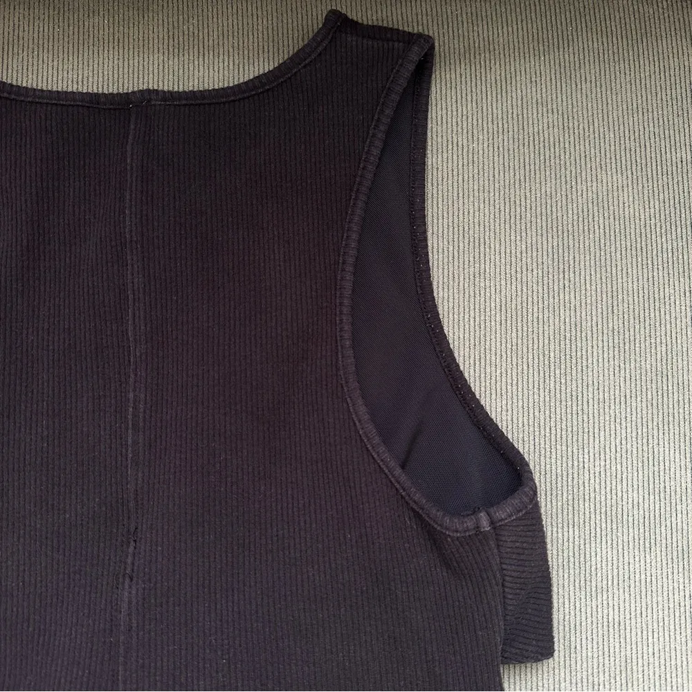 FP Movement Ribbed Supernova Crop Top in Black Size Medium Twist Bra - Image 9