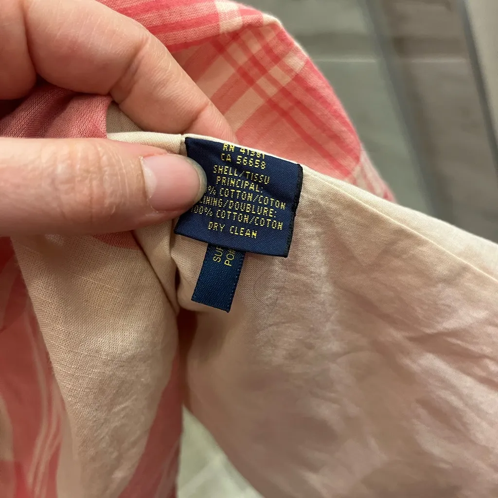 Ralph Lauren Pink Checkered Maxi Dress NWT - Image 11