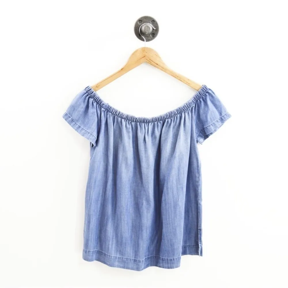 Cloth & Stone Chambray Off The Shoulder Size Small - Image 4