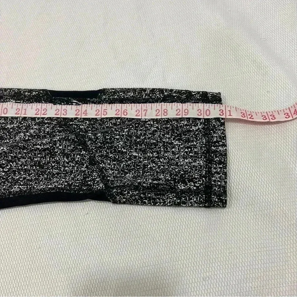 Lululemon Pace Rival Crop 
Power Luxtreme Suited Jacquard Black White 10 - Image 13