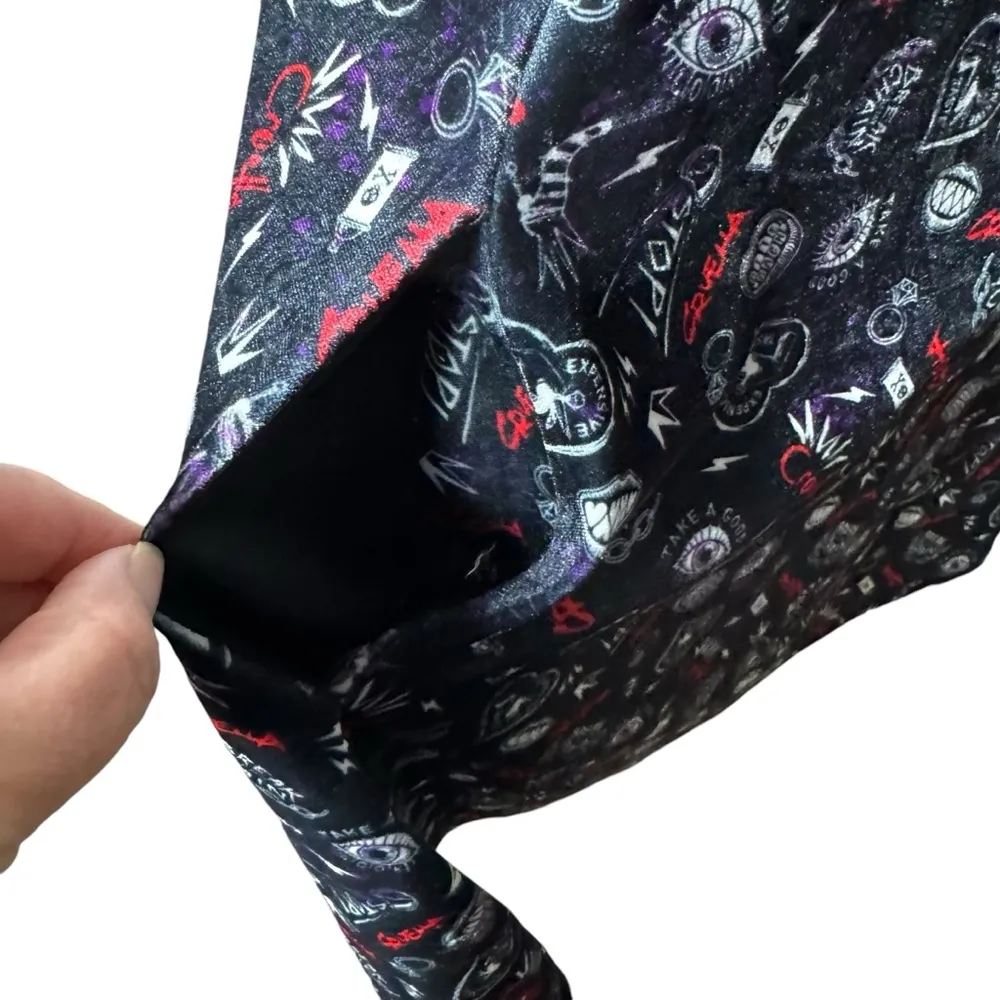 Her Universe Disney Cruella Icon Toss Velvet Strappy Dress Plus Size 2 2X - Image 6