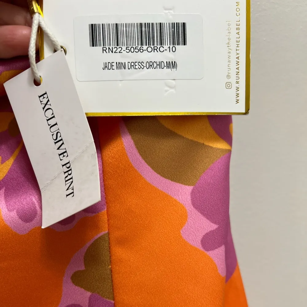 NWT Runaway The Label Jade Mini Dress Strapless Exclusive Print in Orchid Floral - Image 9