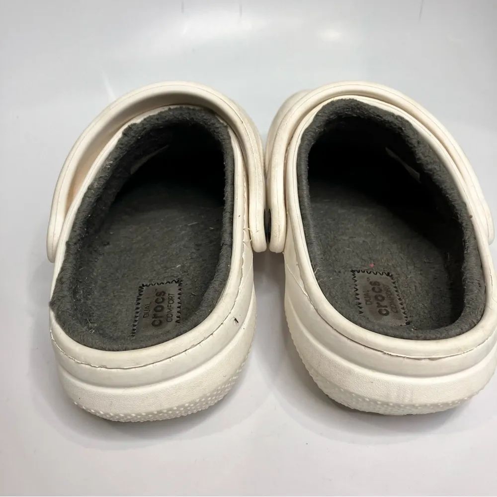 Crocs lined‎ clogs originals size 6 white - Image 6