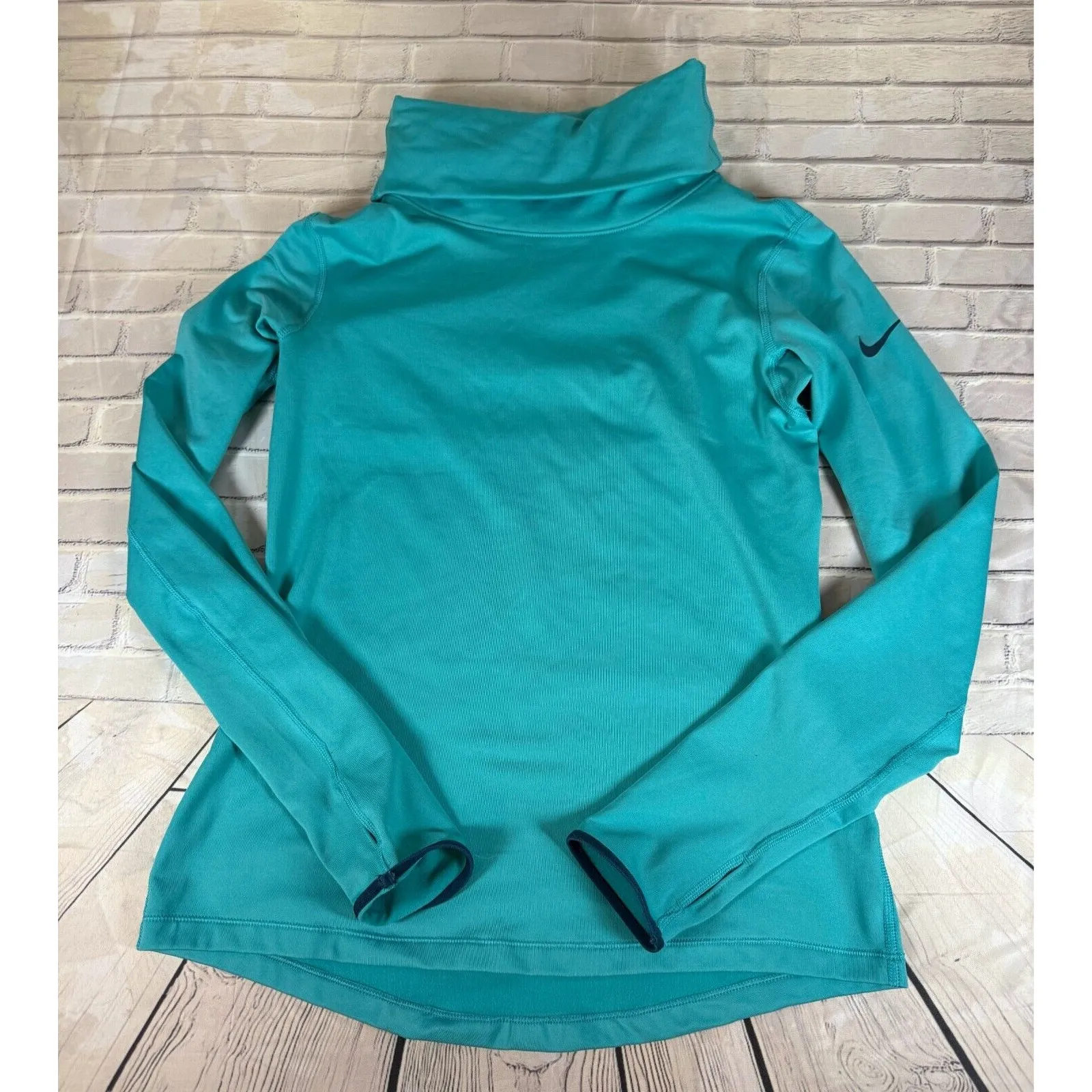 Nike Women's Medium Pro Dri-Fit Infinity Training Shirt Blue - Image 2