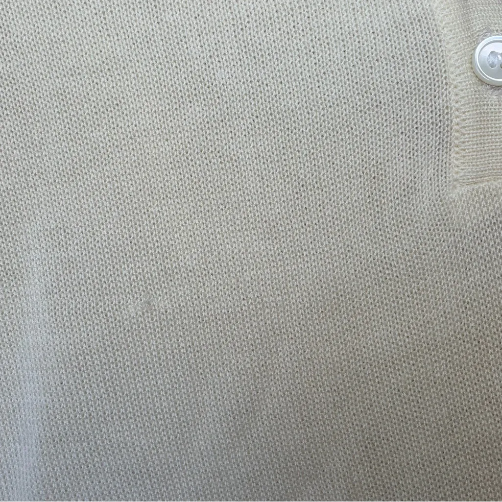 Almina Concept New Spring Knit Polo in Cream - Image 10