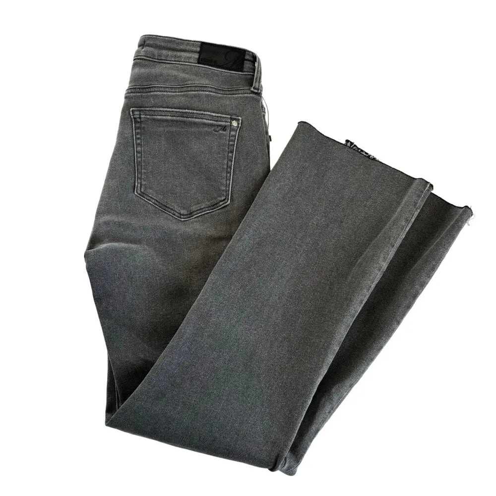 Mavi Jeans Anika Gray High Rise Fray Hem Crop Flare Jeans Women’s Size 27 x 27 - Image 10