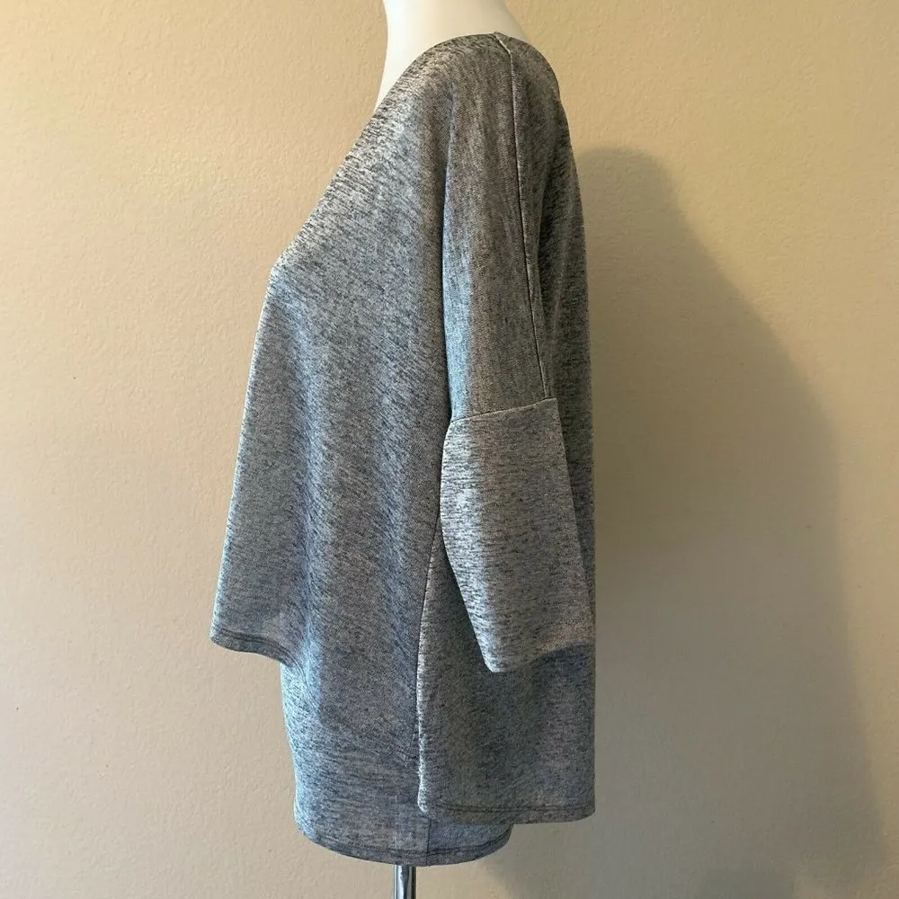 White House Black Market Gray Layered Tunic - Image 2