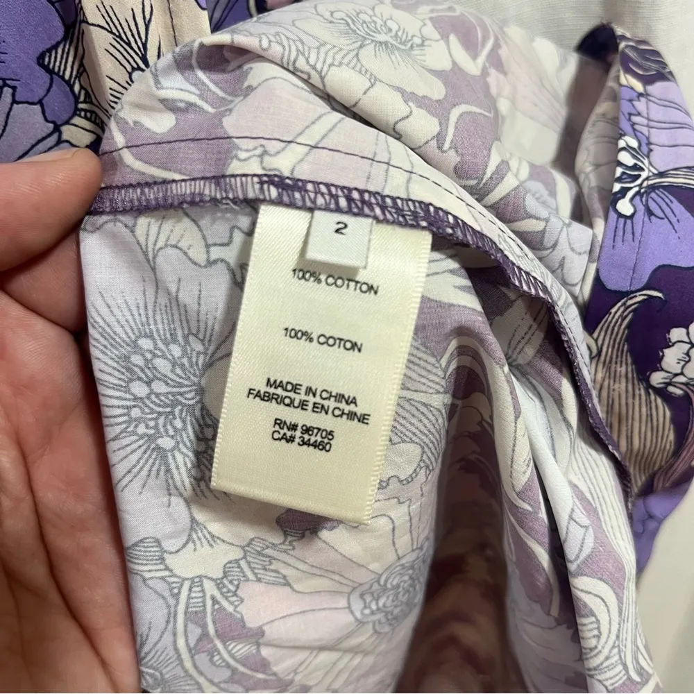 Rebecca Taylor Poppy Field Wrap Dress - Purple - Image 9