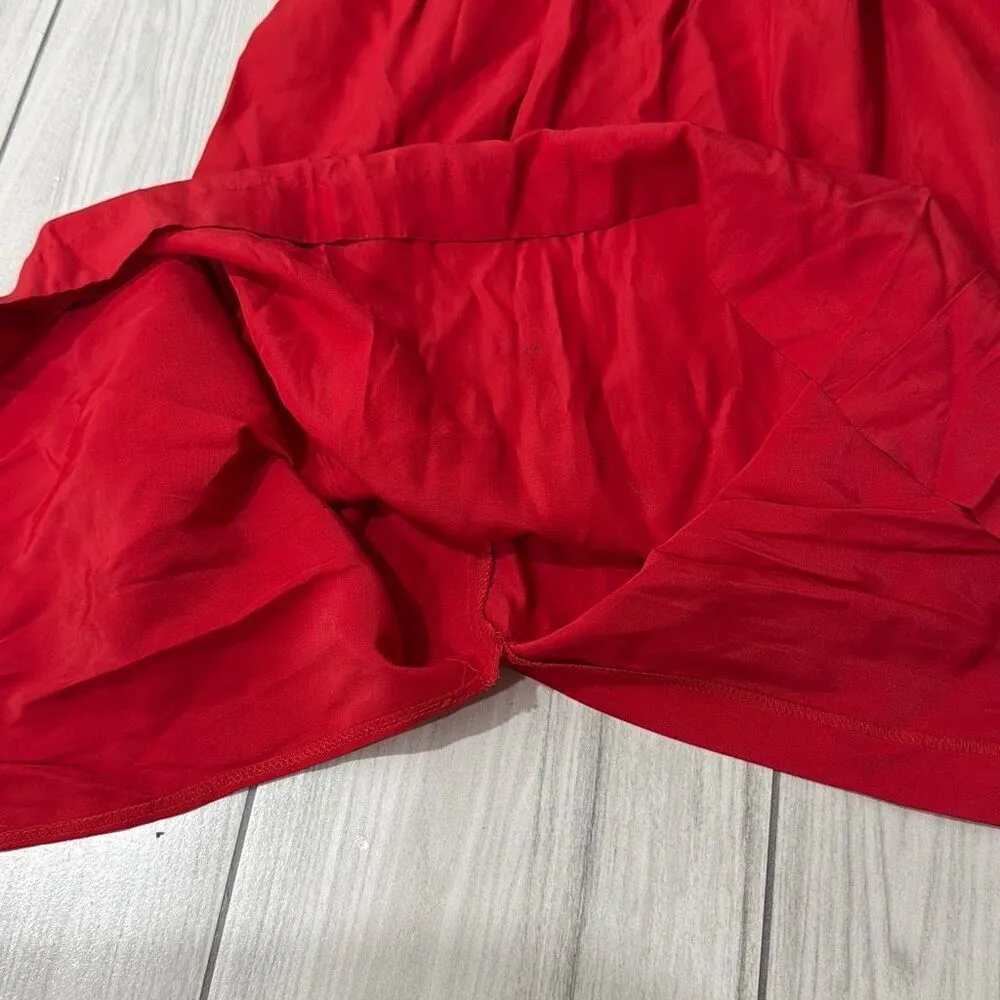 Vintage Nina Piccalino Red Midi Dress Size Small This vintage dress features a Red - Image 4