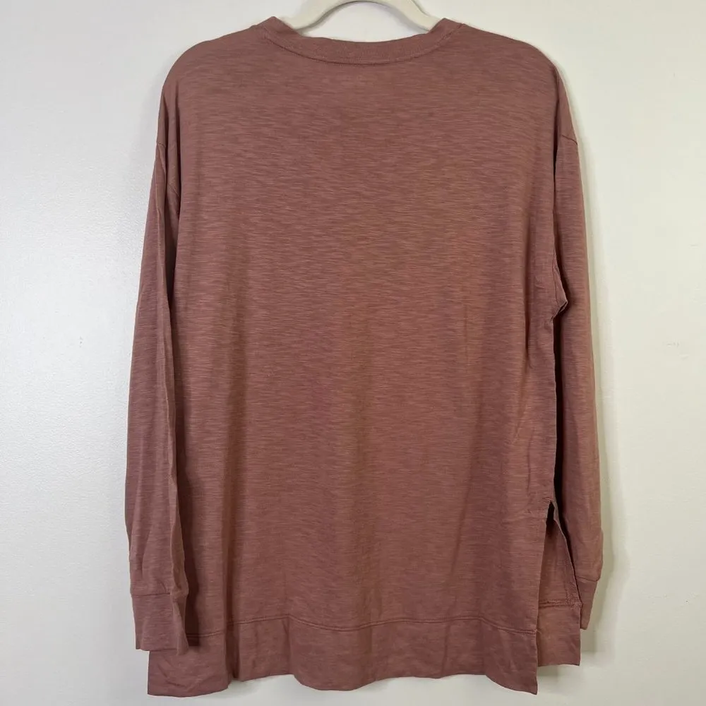 Abercrombie & Fitch Side Split Long Sleeve Crewneck Tunic Longline Shirt NWT - Image 7
