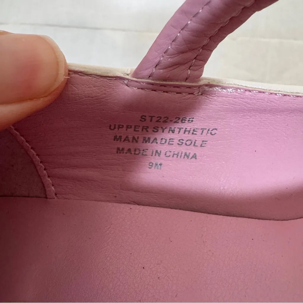 Dolls Kill Sugar Thrillz White Pink Faux Leather Bow Platform Mary Jane Heels 9 - Image 5