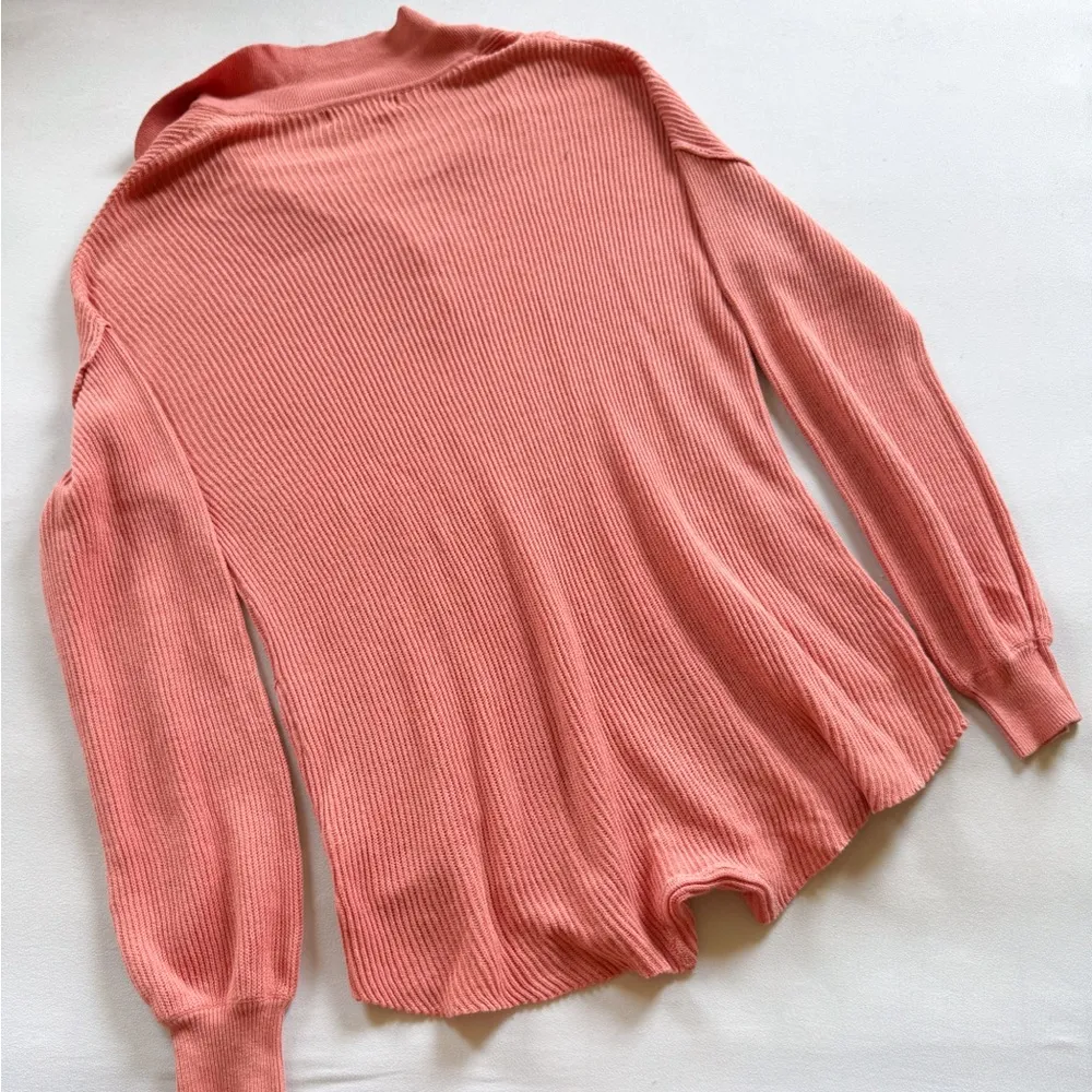 Free People Beach Picnic Sweater Romper Coral/Pink Size S - Image 4